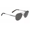 Nautica N4641SP-030 Gafas de sol rectangulares para hombre, montura negro mate, lentes grises, 53 mm
