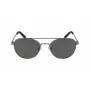 Nautica N4641SP-030 Gafas de sol rectangulares para hombre, montura negro mate, lentes grises, 53 mm