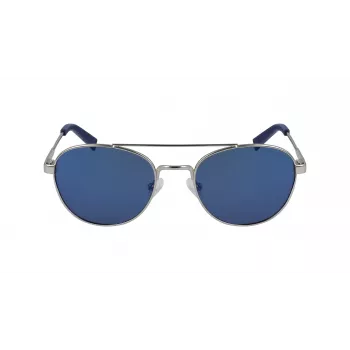 Nautica N4641SP-040 Gafas de sol rectangulares polarizadas de hombre - montura negra mate, lentes grises