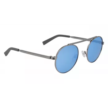 Nautica N4643SP-035 Gafas de sol polarizadas para hombre - Montura negra, lentes grises, 51 mm