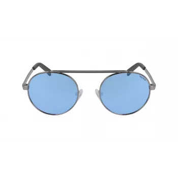 Nautica N4643SP-035 Gafas de sol polarizadas para hombre - Montura negra, lentes grises, 51 mm