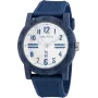 Nautica NAPATS301 reloj de hombre analógico de cuarzo 42,5mm esfera azul correa de silicona
