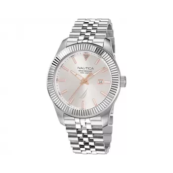 Nautica Pacific Beach Reloj hombre de cuarzo NAPPBS250 Esfera azul Correa de silicona azul 43mm