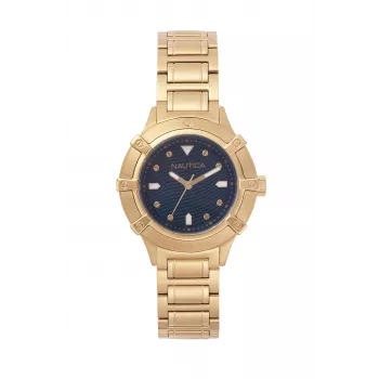 NAUTICA Reloj para mujer Cape Coral Cuarzo NAPCPR005 36 mm Silicona blanca
