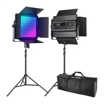 NEEWER pack de 2 1200RGB 60W V4 luz LED para vídeo