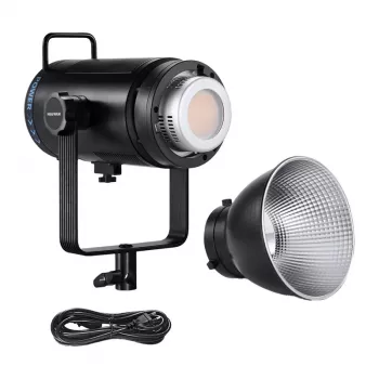 Neewer CB200C Foco LED de Vídeo RGB 200W, 2500K-10000K, CRI/TLCI ≥97, Montura Bowens, Control por App y DMX