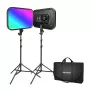 NEEWER RGB168 kit de luz LED para vídeo RGB, pack de 2 60W 2500-8500K
