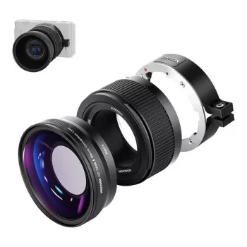 NEEWER objetivo gran angular para Sony ZV1 (negro)