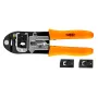 NEO TOOLS 01-501 set de 12 llaves combinadas, métricas, acero cromo-vanadio, cromado satinado, 6-22 mm, en bolsa enrollable