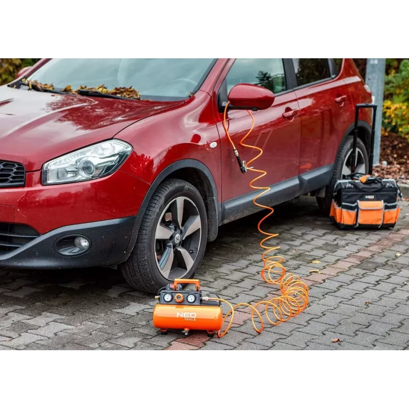 NEO TOOLS 04-620 Compresor de aire lubricado con aceite 24L 1,5kW 8bar 200L/min