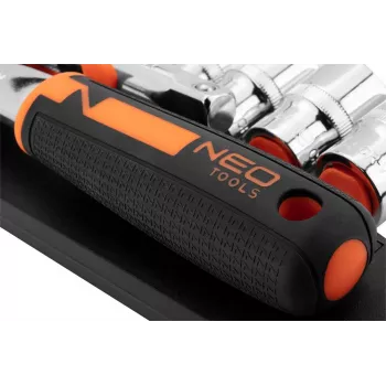 Juego de vasos y llaves NEO Tools 10-030 219 piezas con accionamiento 1/4