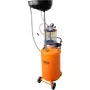 NEO TOOLS 10-811 aspirador móvil neumático de aceite con depósito de control, depósito principal 80L, depósito de inspección 10L, presión de aire 6-8 bar, 4 ruedas giratorias