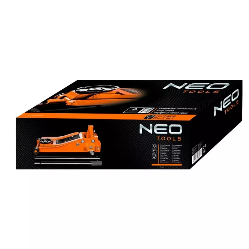 NEO TOOLS 11-731 Gato hidráulico de perfil bajo 2,5 toneladas