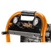NEO TOOLS 12K010 Compresor de aire vertical lubricado con aceite, depósito de 40 L, 230 V, 1,5 kW, 8 bar, 206 L/min de aspiración, ruedas y asa