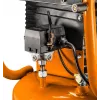 NEO TOOLS 12K010 Compresor de aire vertical lubricado con aceite, depósito de 40 L, 230 V, 1,5 kW, 8 bar, 206 L/min de aspiración, ruedas y asa
