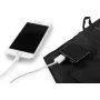 NEO TOOLS Cargador solar plegable de 15W con salidas USB-A y USB-C, panel monocristalino, resistente al agua IPX4, negro