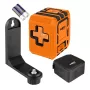 NEO TOOLS 75-143 nivel láser de líneas cruzadas 3x360° haz verde, alcance 30 m, batería de litio recargable, IP54, con fijación magnética y maletín