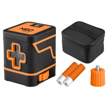 NEO TOOLS 75-146 Nivel láser de líneas cruzadas 15 m haz verde con maletín