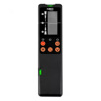 NEO TOOLS 75-151 Receptor láser para láser rotativo rojo con doble LCD y soporte para varilla