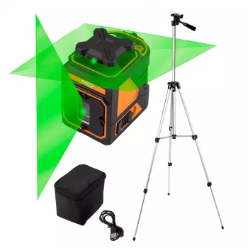 NEO TOOLS 75-160 nivel láser rojo 30m 5 líneas con trípode de 1,5m y maletín