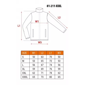 NEO TOOLS 81-211-XXXL chaqueta de trabajo con 7 bolsillos y elementos reflectantes, gris/verde, EN ISO 13688