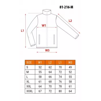 NEO Tools 81-216-M Chaqueta de trabajo, gris/negro, talla M, 100% algodón canvas, 280 g/m², EN ISO 13688