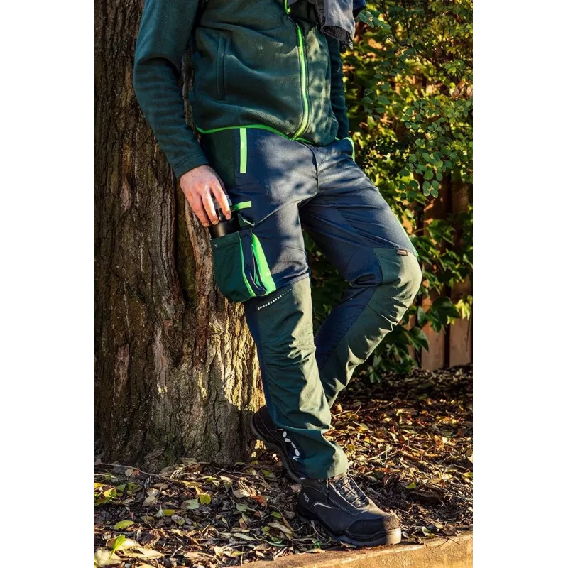 NEO TOOLS 81-216-S Chaqueta de trabajo - gris/verde, talla S, 7 bolsillos, EN ISO 13688