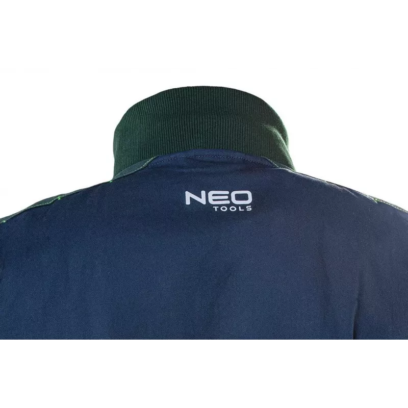 NEO TOOLS 81-216-XL Chaqueta de trabajo, Gris/Naranja, XL, 65% poliéster 35% algodón, 267 g/m², CE EN ISO 13688