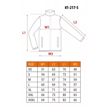 NEO Tools 81-217-S Chaqueta de trabajo con elementos reflectantes, gris/negro/naranja, talla S