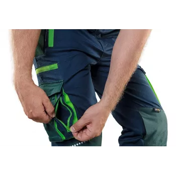 NEO Tools 81-246-XXL pantalón de trabajo hombre con bolsillos para rodilleras, gris/negro, talla XXL