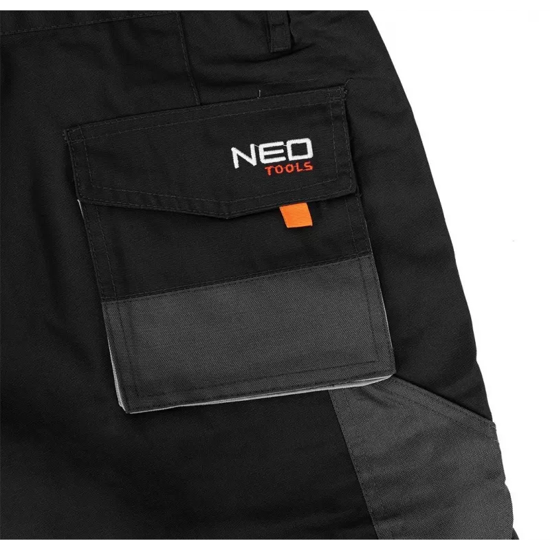 NEO Tools 81-270-XL pantalón de trabajo de protección, gris/negro, talla XL, 9 bolsillos, EN ISO 13688