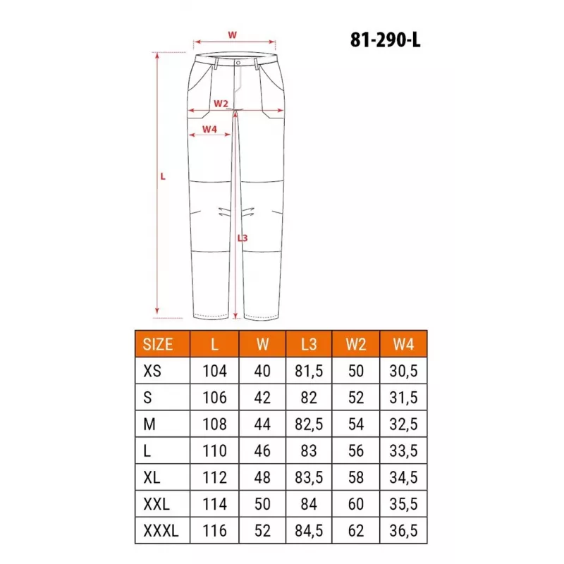 Pantalón de protección NEO Tools 81-290-L negro talla L
