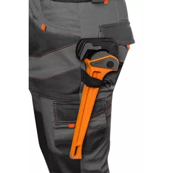 NEO Tools 81-325-L Pantalón de protección talla L Gris/Negro con detalles naranjas