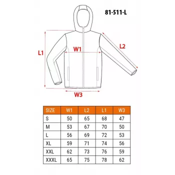 NEO Tools 81-511-L chaqueta de trabajo con elementos reflectantes - gris/verde, talla L
