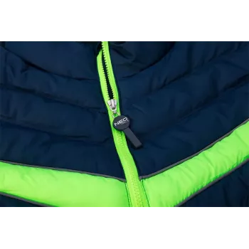 NEO Tools 81-534-XXXL pantalón de trabajo hombre con bolsillos para rodilleras, gris/verde, 100% algodón, 270 g/m², triple costura, certificado CE