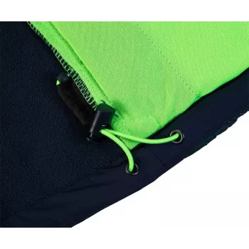 NEO TOOLS 81-559-L Chaqueta de trabajo hombre, gris/verde, talla L, 65% poliéster 35% algodón, 245 g/m², 7 bolsillos, codos reforzados, reflectante