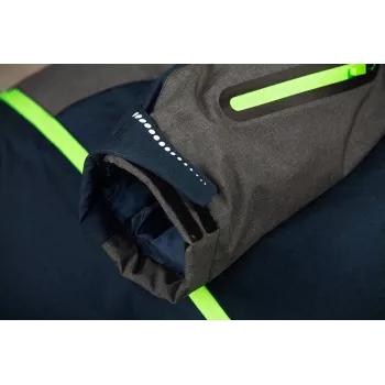 Chaqueta de trabajo NEO TOOLS 81-571-M, talla M, gris/negro con detalles naranjas, 100% algodón, 270 g/m², EN ISO 13688