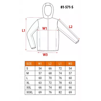 NEO Tools 81-571-S Chaqueta de trabajo, talla S, gris/negro, 267 g/m², 7 bolsillos, EN ISO 13688