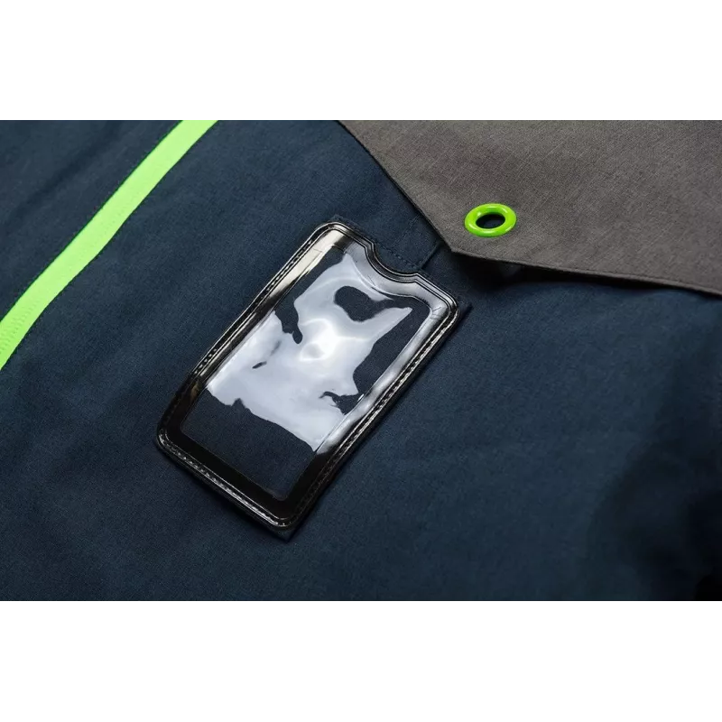 NEO TOOLS 81-571-XXXL chaqueta de trabajo hombre, 100% algodón canvas, 270 g/m², gris/verde, XXXL