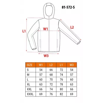 NEO Tools 81-572-S chaqueta de trabajo gris/negro talla S