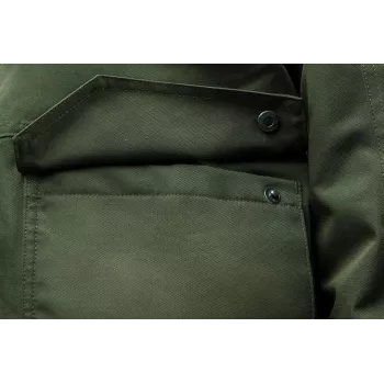 NEO TOOLS 81-573-S chaqueta de trabajo, talla S, gris/naranja, 65% poliéster 35% algodón, 267 g/m², 5 bolsillos, codos y hombros reforzados, reflectante, EN ISO 13688