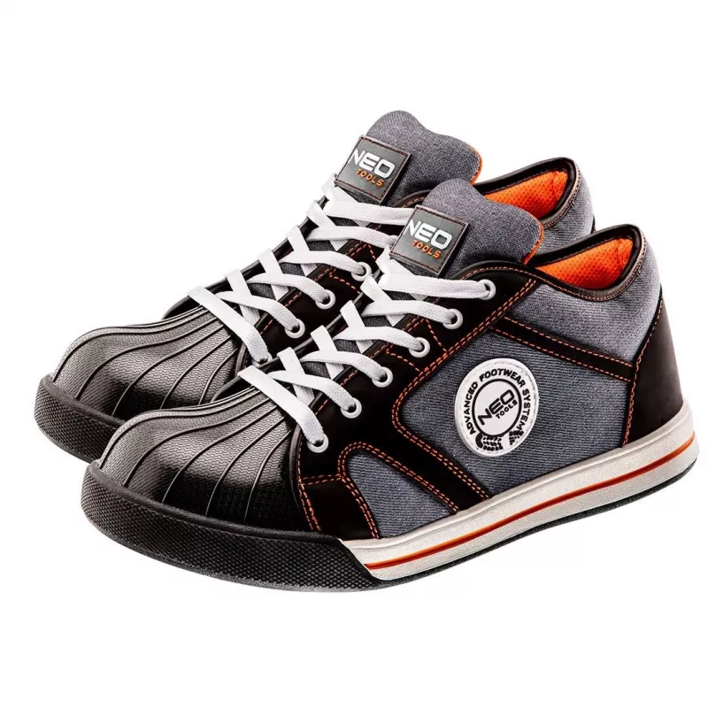 NEO Tools 82-112 S1P SRC Zapatos de seguridad, puntera de acero, talla 46, negro/gris