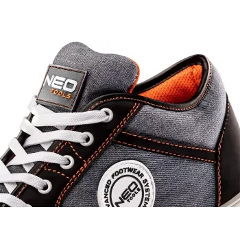 NEO Tools 82-112 S1P SRC Zapatos de seguridad, puntera de acero, talla 46, negro/gris