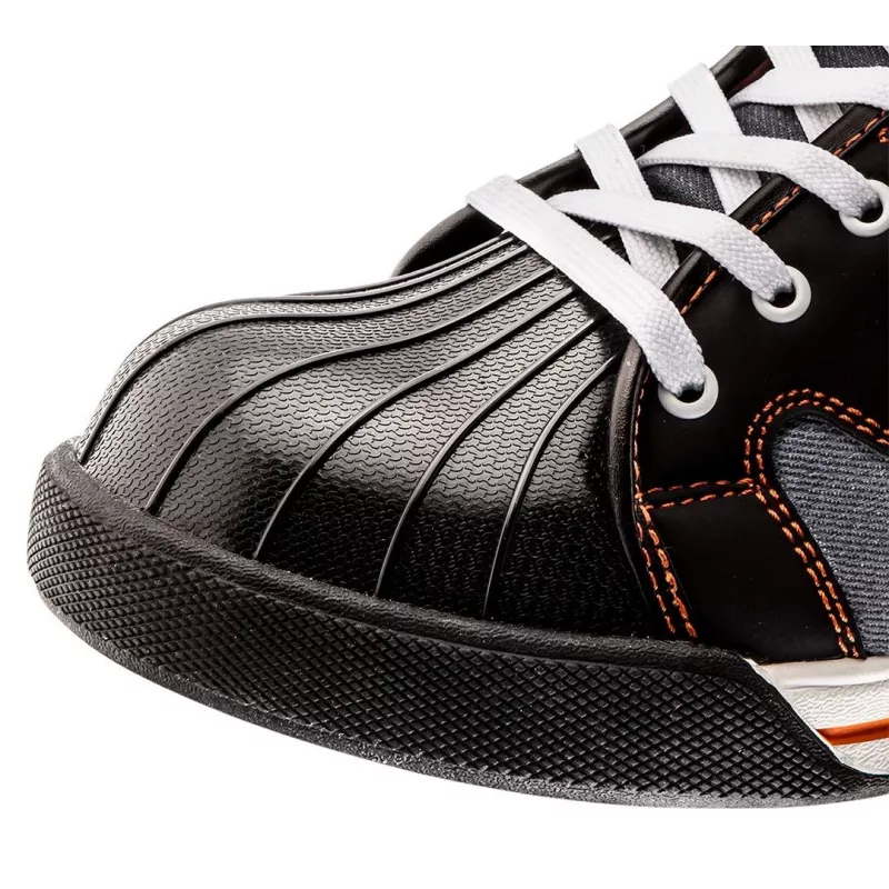 NEO Tools 82-113 S1P SRC Zapatos de seguridad con puntera de acero, serraje, negro/gris, talla 42