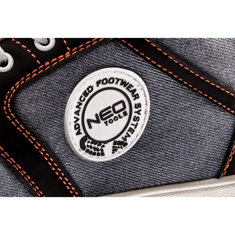 NEO Tools 82-113 S1P SRC Zapatos de seguridad con puntera de acero, serraje, negro/gris, talla 42