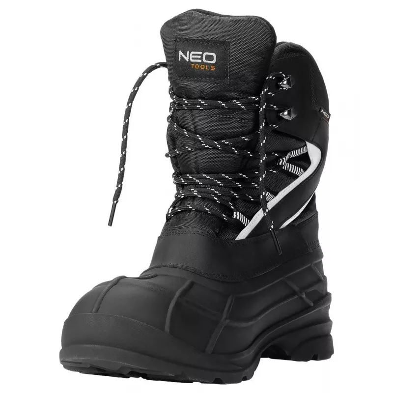 NEO TOOLS 82-139-44 Zapatos de seguridad S1P SRC, corte bajo, con puntera de acero y protección antiperforación, gris/negro, talla 44 EU