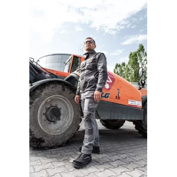 NEO Tools 82-151-46 S1P SRC Zapatos de seguridad, corte bajo, con puntera de acero y entresuela antiperforación de Kevlar, talla EU 46, negro/gris