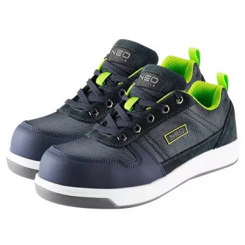 NEO Tools 82-157-39 Botas de seguridad S3 SRC con puntera de acero, talla 39, negro/gris