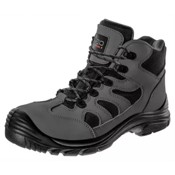NEO TOOLS 82-167-41 zapatos de seguridad S1P SRC - puntera de acero, plantilla antiperforación, negro/gris, talla 41