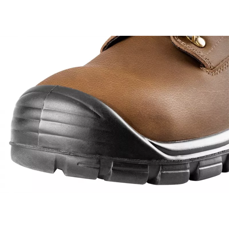 NEO TOOLS 82-170-40 S1P SRC zapatos de seguridad con puntera de acero, talla 40, negro/gris ante, suela de PU de doble densidad